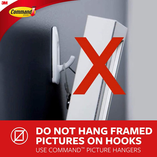 Small Wire Toggle Hooks, Clear, Damage-free Decorating, 3 pack, 9 hooks per pack, Command, plus 3 My Outlet Mall Resealable Storage Pouches