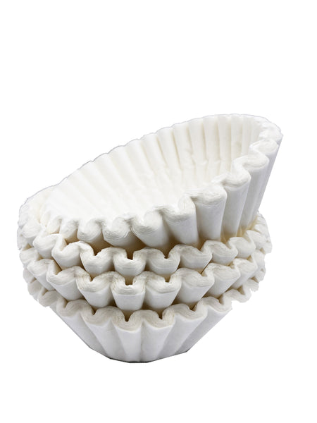 Motionrush White Basket Coffee Filters - 1200 Count - Natural Filters for Coffee Baskets Bundle plus 3 My Outlet Mall Resealable Portable Storage Pouches