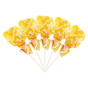Cream Soda Dum Dums Yellow Party Pops - pack of 75