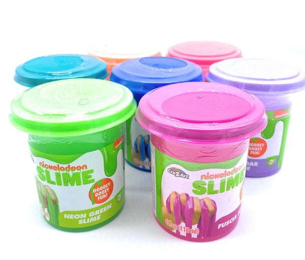 4 Oz Nickelodeon Slime - Random Slime Red, Blue, Orange, Green, Pink or Purple