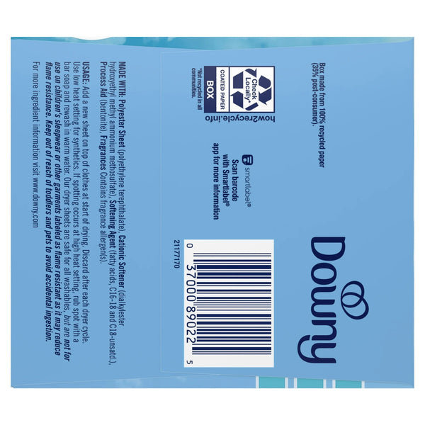 Fabric Softener Dryer Sheets, Cool Cotton Scent - 2 packs - 240 Count - plus 3 My Outlet Mall Resealable Storage Pouches
