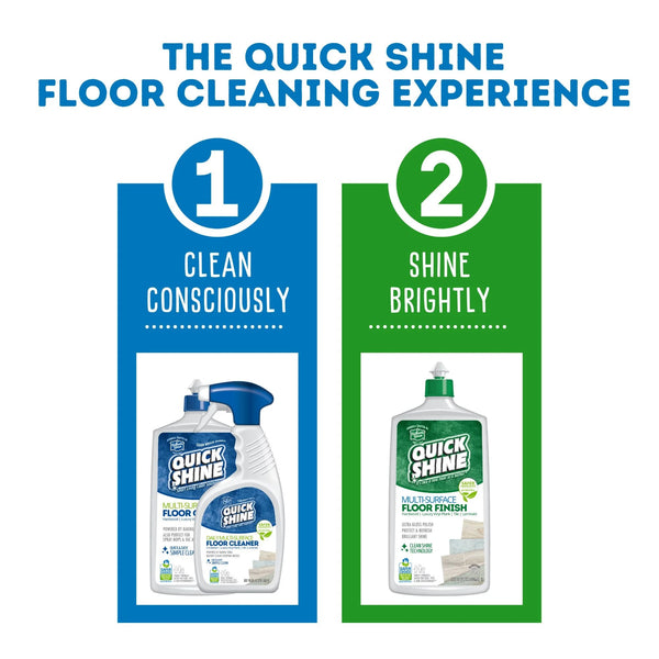 Multi-Surface Floor Finish, Pfas-Free Formula, All Purpose Household Floor Polish - 2 packs - 27 oz per pack - plus 3 My Outlet Mall Resealable Storage Pouches