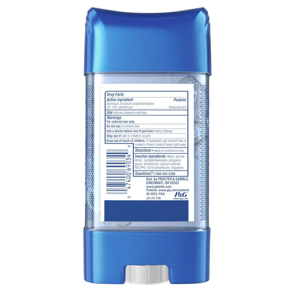 Clear Gel Antiperspirant and Deodorant for Men Tropical Breeze Scent - 3 packs - 3.8 oz per pack - plus 3 My Outlet Mall Resealable Storage Pouches
