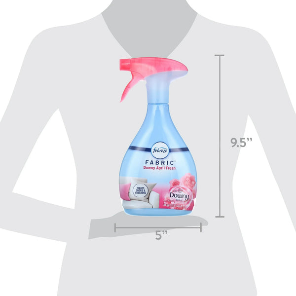 Fabric Spray Air Freshener, Odor-Fighting Fabric Refresher, Downy April Fresh - 1 pack - 23.6 oz per pack - plus 3 My Outlet Mall Resealable Storage Pouches