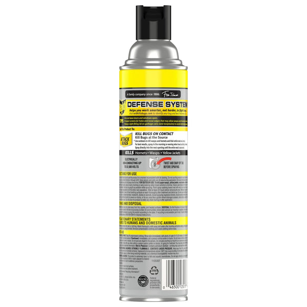 Defend Outdoor Defense System Wasp and Hornet Bug Spray, Insect Killer - 2 packs - 17.5oz per pack - plus 3 My Outlet Mall Resealable Storage Pouches