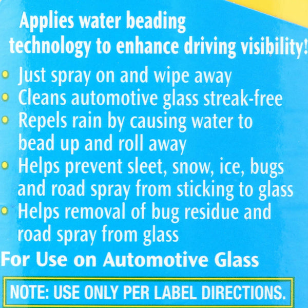 Glass Cleaner + Rain Repellent - 2 packs - 23 oz per pack - plus 3 My Outlet Mall Resealable Storage Pouches