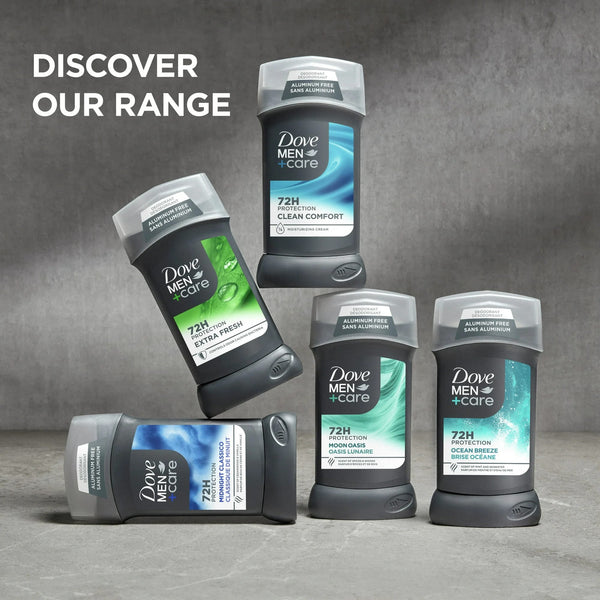 Men+Care Deodorant Stick for Men Extra Fresh Aluminum Free with Moisturizing Cream - 2 packs - 3 oz per pack - plus 3 My Outlet Mall Resealable Storage Pouches