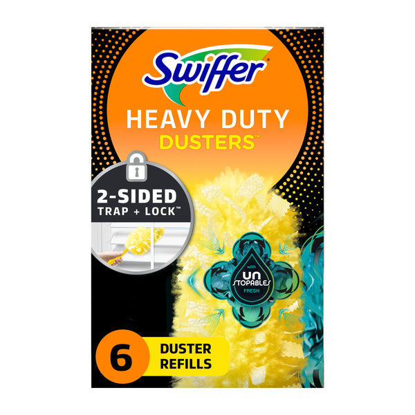 Duster Multi-Surface Heavy Duty Refills, Unstopables Fresh Scent - 1 pack - 11 Count per pack - plus 3 My Outlet Mall Resealable Storage Pouches