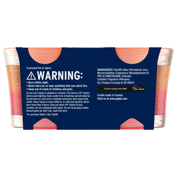 2in1 Single Wick Candles, Hawaiian Breeze + Vanilla Passionfruit, 2 Candles - 1 pack - plus 3 My Outlet Mall Resealable Storage Pouches