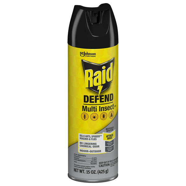 Defend Multi Insect, Indoor and Outdoor Ants, Roaches, Spiders and Flies Insect Killer Bug Spray - 2 packs - 15 oz per pack plus 3 My Outlet Mall Resealable Storage Pouches