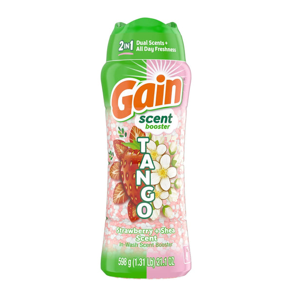 Tango 2-in-1 Dual Scent In-Wash Laundry Scent Booster Beads, Strawberry & Shea Scent - 1 pack - 21.1 oz per pack - plus 3 My Outlet Mall Resealable Storage Pouches