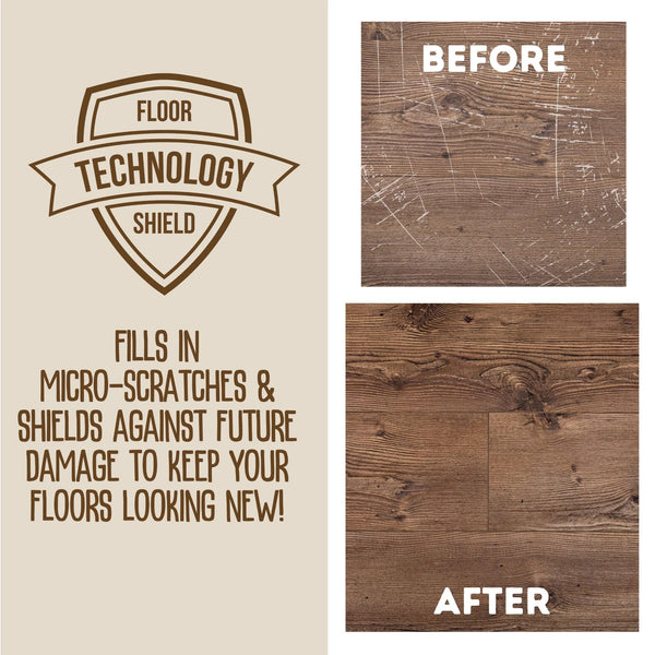 Hardwood Floor Luster, Pfas-Free Formula Floor Polish with Plant-Derived Carnauba - 1 pack - 27 oz per pack - plus 3 My Outlet Mall Resealable Storage Pouches