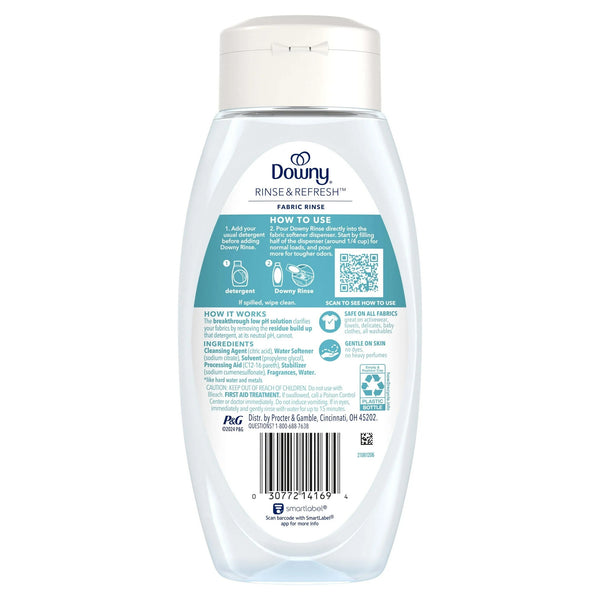 Rinse & Refresh Laundry Odor Remover and Fabric Softener, Cool Cotton -1 pack - 16 oz per pack - plus 3 My Outlet Mall Resealable Storage Pouches