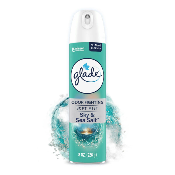 Air Freshener Spray Infused with Essential Oils, Sky & Sea Salt - 1 pack - 8.0 oz per pack - plus 3 My Outlet Mall Resealable Storage Pouches