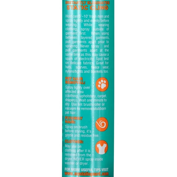 Anti-Static Spray, Fresh Linen Scent, Spray Can - 1 pack - 5.5 oz per pack - plus 3 My Outlet Mall Resealable Storage Pouches