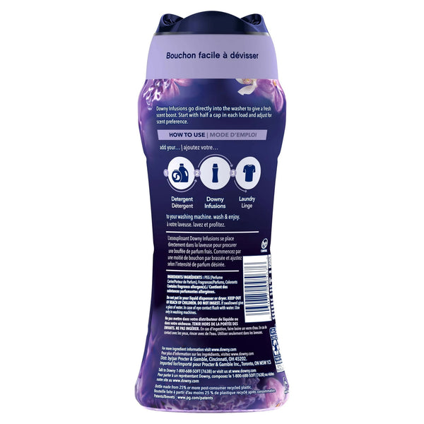Infusions Calm In-Wash Laundry Scent Booster Beads, Lavender and Vanilla Bean - 2 packs - 12.2 oz per pack plus 3 My Outlet Mall Resealable Storage Pouches