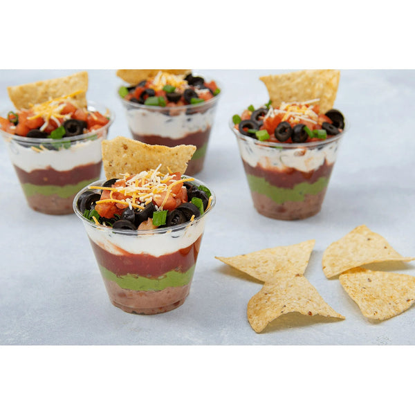 Party Disposable Plastic Cups, Clear, 9 oz - 1 pack - 50 Count per pack - plus 3 My Outlet Mall Resealable Storage Pouches