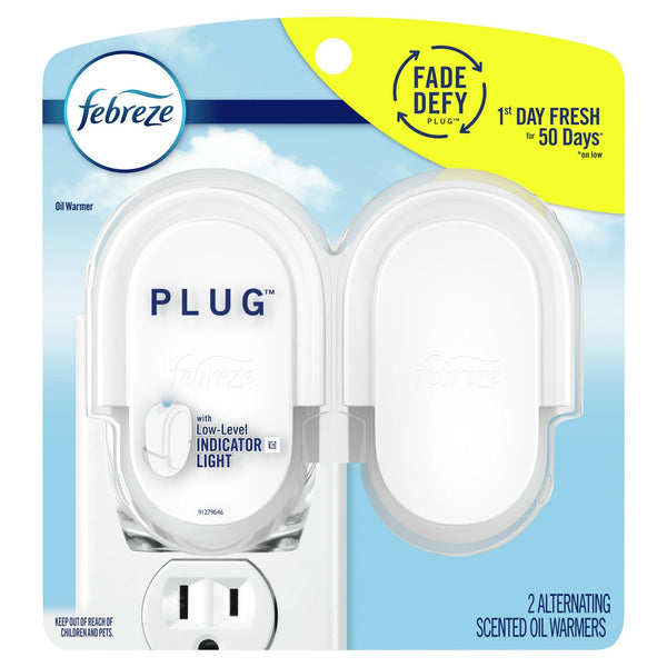Plug in Air Freshener, Odor-Fighting Scented Oil Warmer Device - 2 packs - 2 count per pack - plus 3 My Outlet Mall Resealable Storage Pouches
