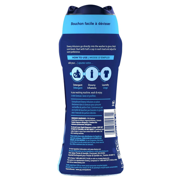 Infusions Balance In-Wash Laundry Scent Booster Beads, Crisp Rain & Blue Eucalyptus - 2 packs - 12.2 oz per pack plus 3 My Outlet Mall Resealable Storage Pouches