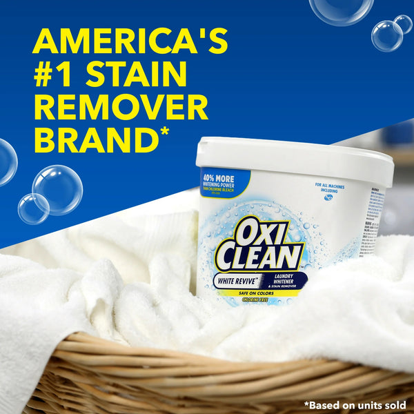 White Revive Laundry Whitener and Laundry Stain Remover Power Paks- 1 pack - 24 ct per pack - plus 3 My Outlet Mall Resealable Storage Pouches