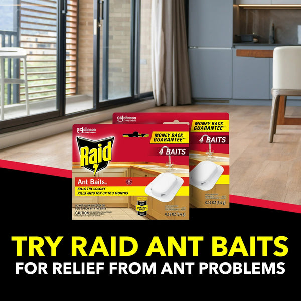Ant Baits Indoor Ant Insect Killer Traps, Stocking Stuffers - 3 packs - plus 3 My Outlet Mall Resealable Storage Pouches