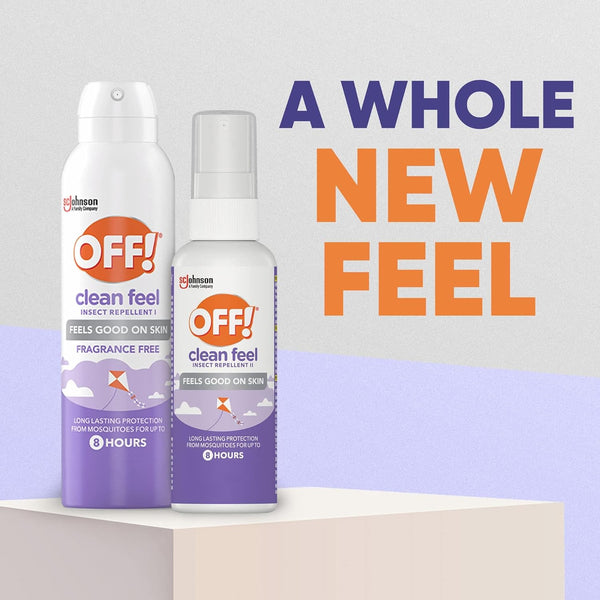 Clean Feel 20% Picaridin Insect Repellent 1 Aerosol, Fragrance-Free, Stocking Stuffers - 1 pack - 5 oz per pack - plus 3 My Outlet Mall Resealable Storage Pouches