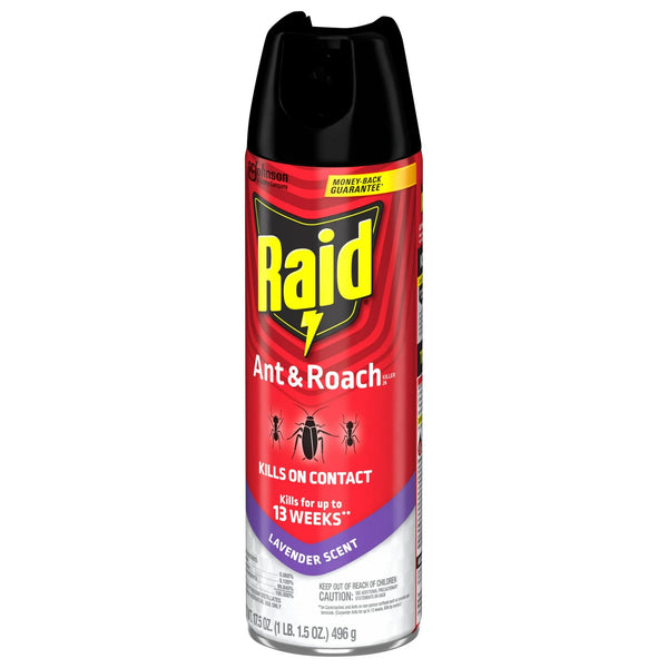 Ant & Roach Insect Count Killer, Indoor Insecticide, Residual Killing Power, Lavender Scent - 1 pack - 17.5 oz per pack - plus 3 My Outlet Mall Resealable Storage Pouches