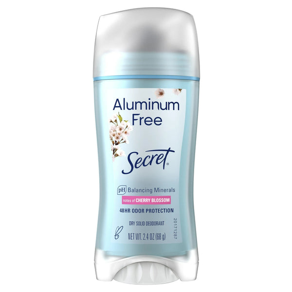 Aluminum Free Deodorant for Women, Cherry Blossom - 1 pack - 2.4 oz per pack - plus 3 My Outlet Mall Resealable Storage Pouches