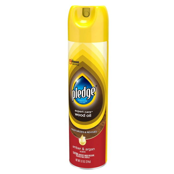 Spray Furniture Polish, Amber and Argan Scent - 2 packs-  9.7 oz per pack - plus 3 My Outlet Mall Resealable Storage Pouches