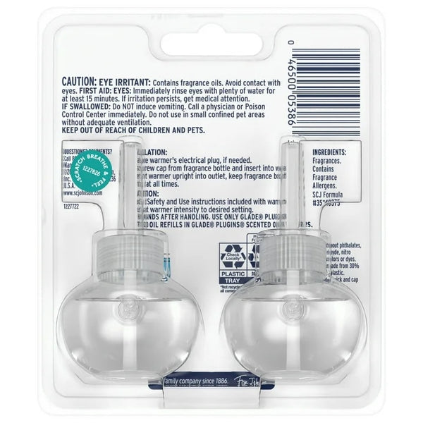 PlugIns Refills Air Freshener, Dewdrop Petals, 2 Refills - 1 pack - plus 3 My Outlet Mall Resealable Storage Pouches