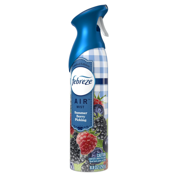 Air Freshener Spray, Odor-Fighting Room Spray, Summer Berry Picking -  2 packs - 8.8 oz per pack - plus 3 My Outlet Mall Resealable Storage Pouches