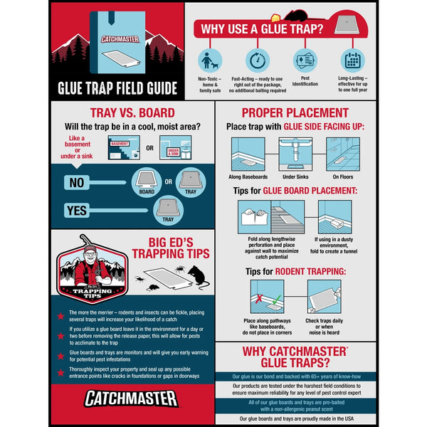 Mouse and Insect Glue Board Traps, Pre-baited and Ready to Use Indoors, Safe, non-toxic, and Easy to Use - 2 pack - plus 3 My Outlet Mall Resealable Storage Pouches