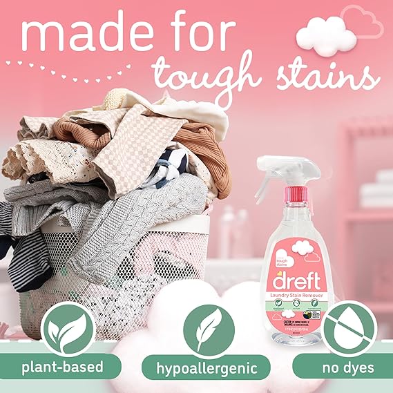Plant Based Baby Spray and Wash Laundry Stain Remover, Baby Essentials- 3 packs -  24 oz per pack - plus 3 My Outlet Mall Resealable Storage Pouches