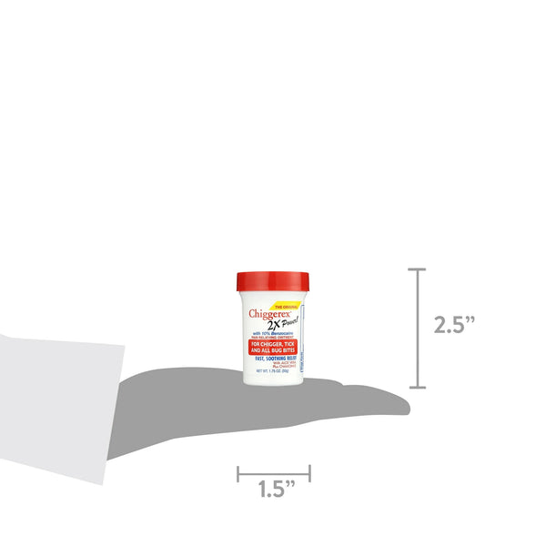 2x Medicated Ointment: Chiggers, Mosquito, Bug Bites - 1 pack - 1.75 oz per pack - plus 3 My Outlet Mall Resealable Storage Pouches
