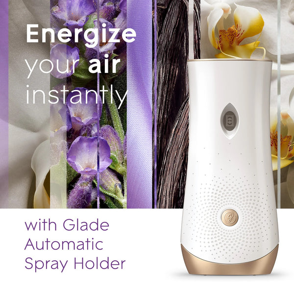Automatic Spray Refills, Air Freshener, Infused with Essential Oils, Lavender & Vanilla - 2 packs - 2 count per pack - plus 3 My Outlet Mall Resealable Storage Pouches