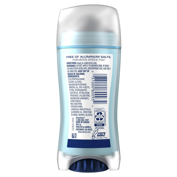 Aluminum Free Deodorant for Women, Lavender - 1 pack - 2.4 oz per pack - plus 3 My Outlet Mall Resealable Storage Pouches