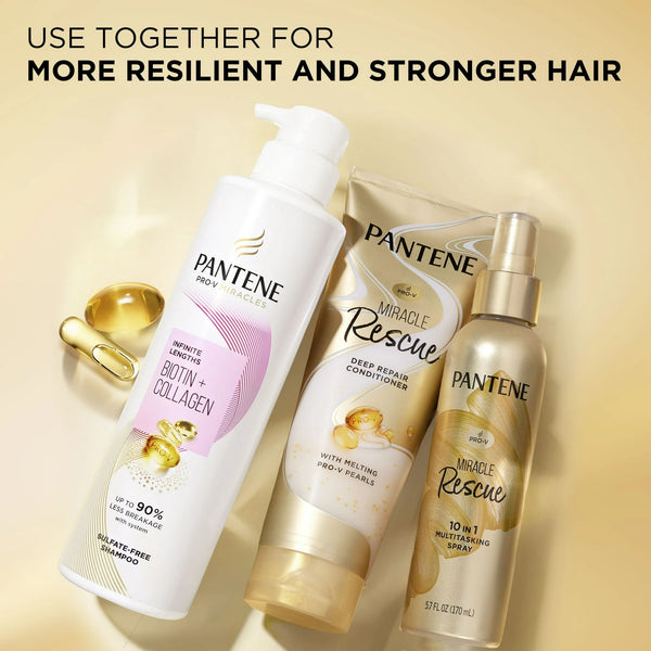 Pro-V Miracle Rescue Deep Repair Conditioner for All Hair Types - 1 pack - 8Fl oz per pack - plus 3 My Outlet Mall Resealable Storage Pouches