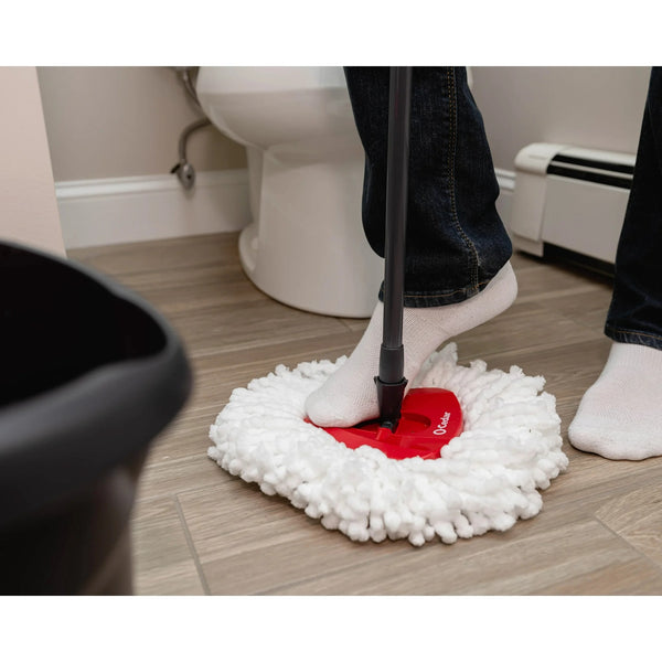 EasyWring Spin Mop Head Replacement, Machine Washable Microfiber Refill - 1 pack - plus 3 My Outlet Mall Resealable Storage Pouches