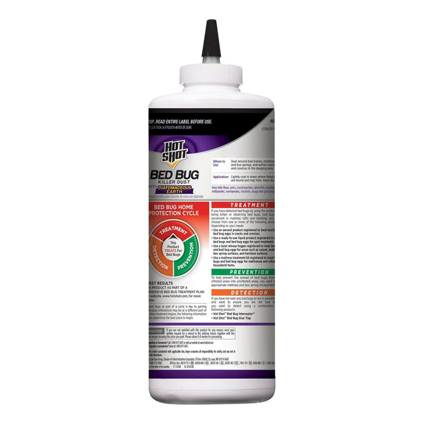 Bed Bug Killer Dust with Diatomaceous Earth, Treatment for Bed Bugs - 1 pack - 8 oz per pack - plus 3 My Outlet Mall Resealable Storage Pouches