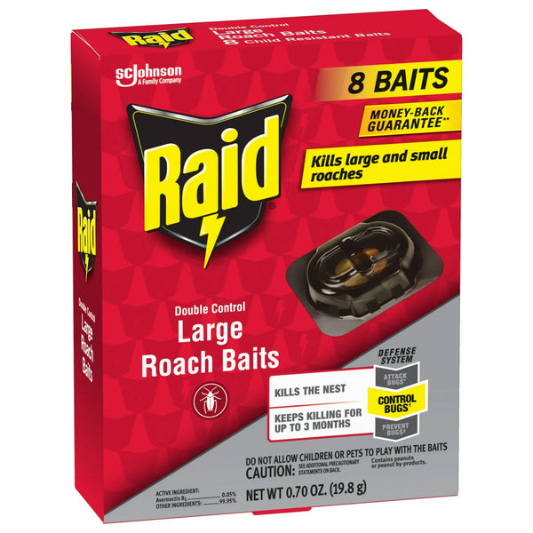 Double Control Large Roach Insect Killer Bait - 1 pack - plus 3 My Outlet Mall Resealable Storage Pouches