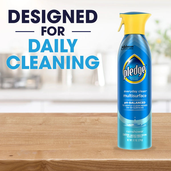 Multi Surface Cleaner, Everyday Cleaner, Aerosol, Rainshower Scent - 1 pack - 9.7 oz per pack - plus 3 My Outlet Mall Resealable Storage Pouches