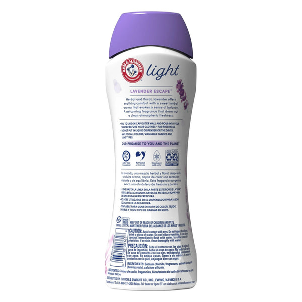 Light In-Wash Scent Booster, Laundry Scent Booster Lavender Escape scent - 2 packs - 24 oz per pack - plus 3 My Outlet Mall Resealable Storage Pouches