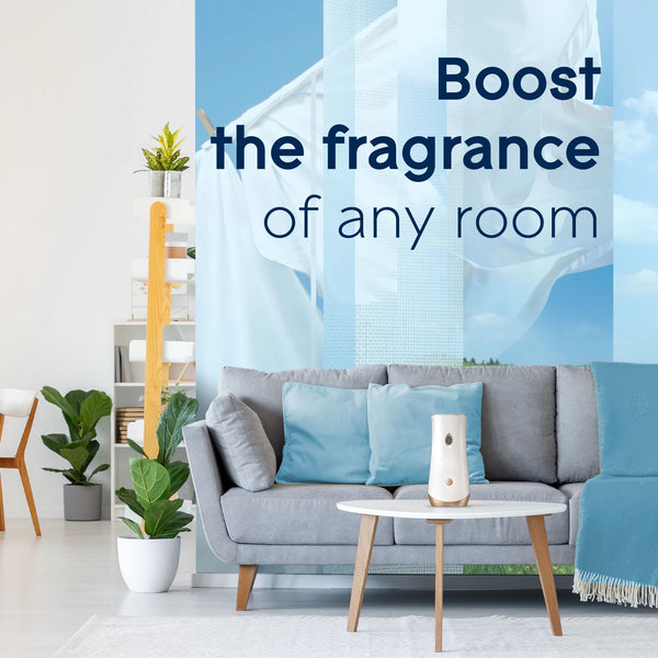 Automatic Spray Refills, Air Freshener, Infused with Essential Oils, Clean Linen - 2 packs - 2 count per pack - plus 3 My Outlet Mall Resealable Storage Pouches
