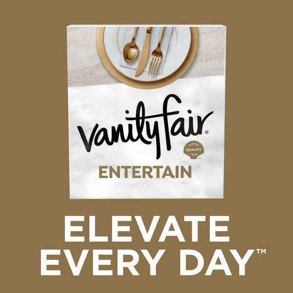 Entertain Paper Napkins - 1 pack - 40 Count per pack - plus 3 My Outlet Mall Resealable Storage Pouches