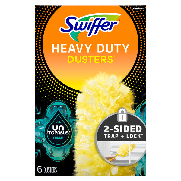Duster Multi-Surface Heavy Duty Refills, Unstopables Fresh Scent - 1 pack - 11 Count per pack - plus 3 My Outlet Mall Resealable Storage Pouches