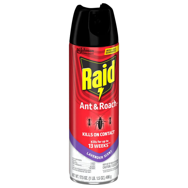 Ant & Roach Insect Count Killer, Indoor Insecticide, Residual Killing Power, Lavender Scent - 1 pack - 17.5 oz per pack - plus 3 My Outlet Mall Resealable Storage Pouches
