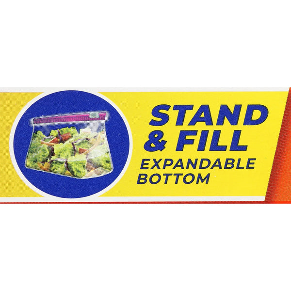 Slider Kitchen Storage Bags, Half-gallon Size - 2 packs -  40 Count per pack - plus 3 My Outlet Mall Resealable Storage Pouches