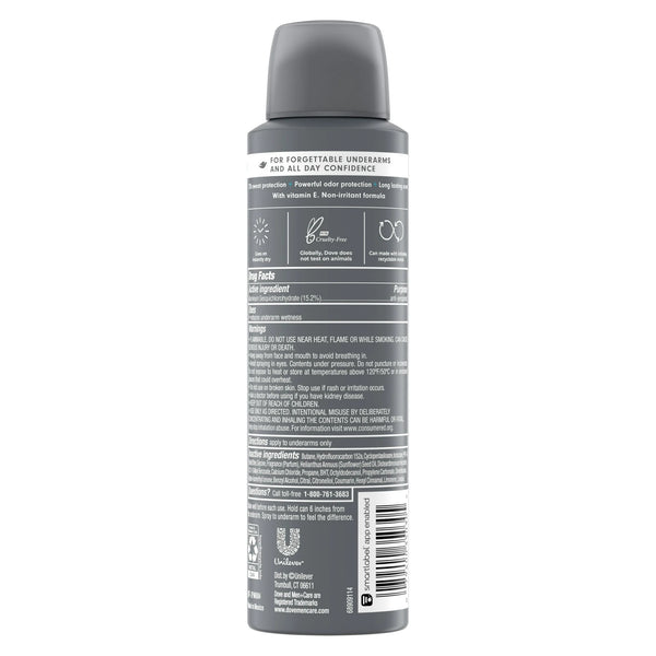 Men+Care Long Lasting Antiperspirant Deodorant Dry Spray, Clean Comfort - 2 packs - 3.8 oz per pack - plus 3 My Outlet Mall Resealable Storage Pouches