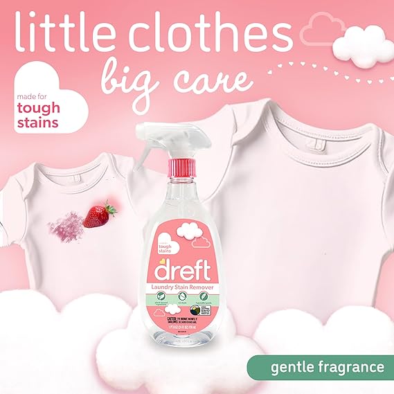 Plant Based Baby Spray and Wash Laundry Stain Remover, Baby Essentials- 3 packs -  24 oz per pack - plus 3 My Outlet Mall Resealable Storage Pouches