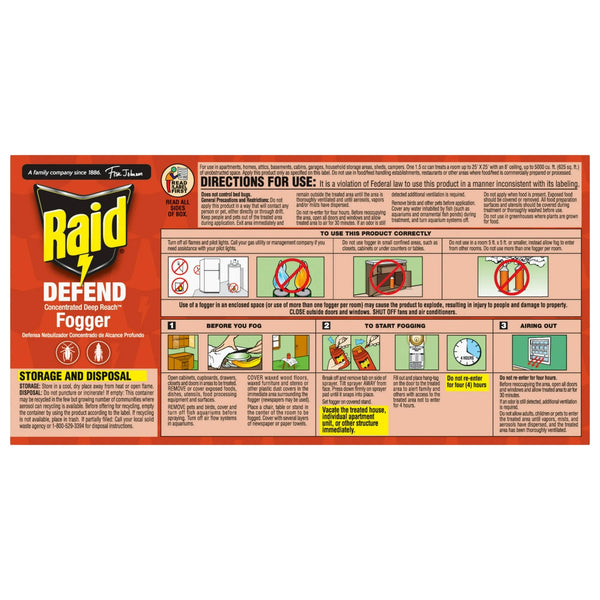 Concentrated Deep Reach Roach Insect Killer & Fogger - 3 packs - 4 Count - plus 3 My Outlet Mall Resealable Storage Pouches